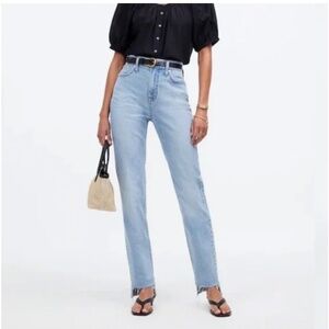MADEWELL The Perfect Vintage Jean Raw Hem Women’s Size 33